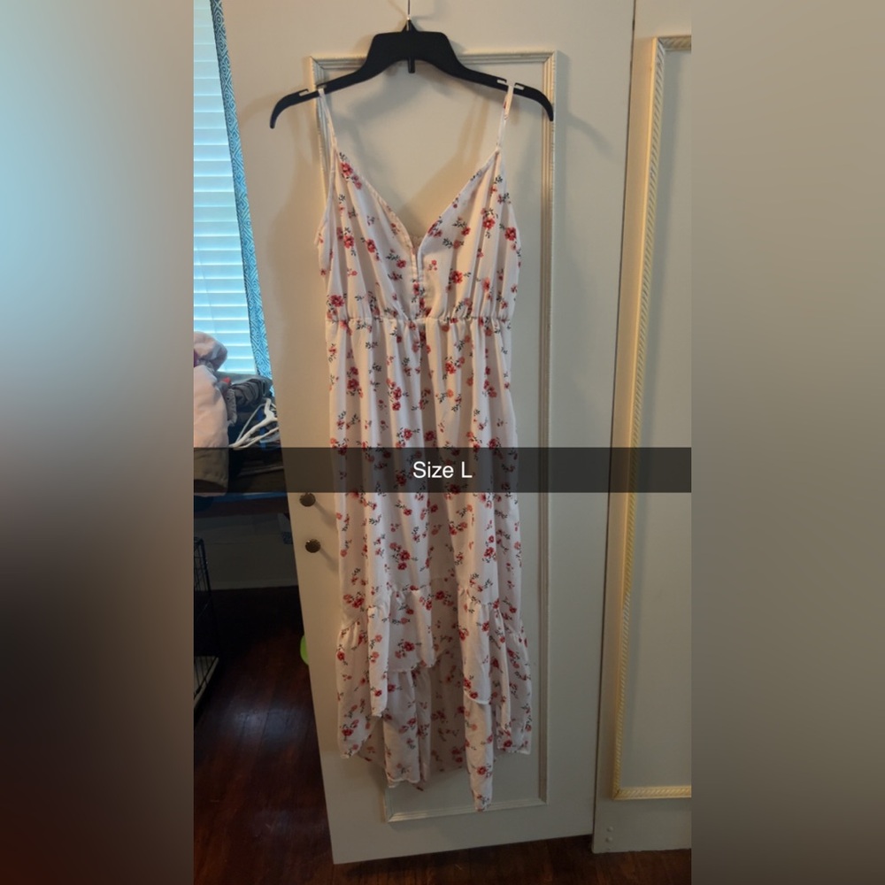 Floral Spaghetti Strap Dress - Size L